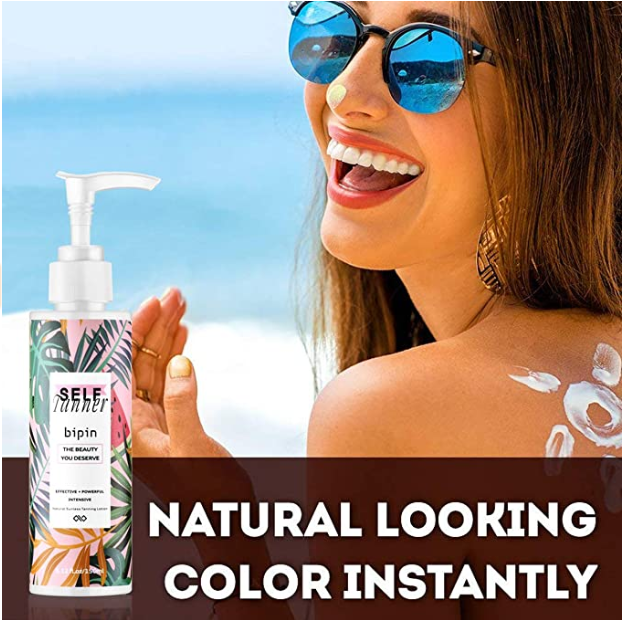 Self Tanner and Tanning Mitt with Natural & Special Ingredients