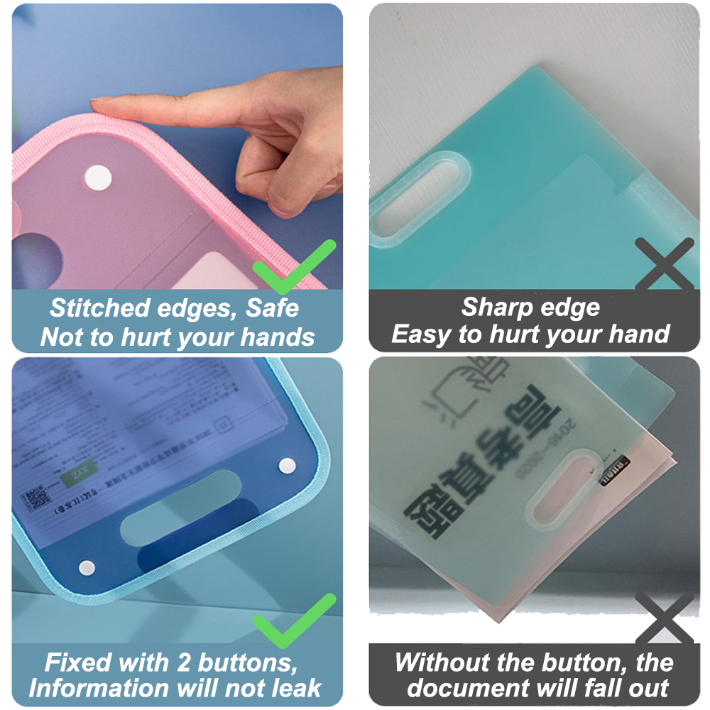 LANKIN Portable Vertical Expanding Accordion Folder with 13 Pockets