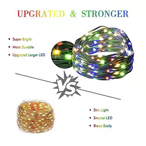 Solar String Lights Color Changing 72ft 200 LED Solar Christmas Lighs