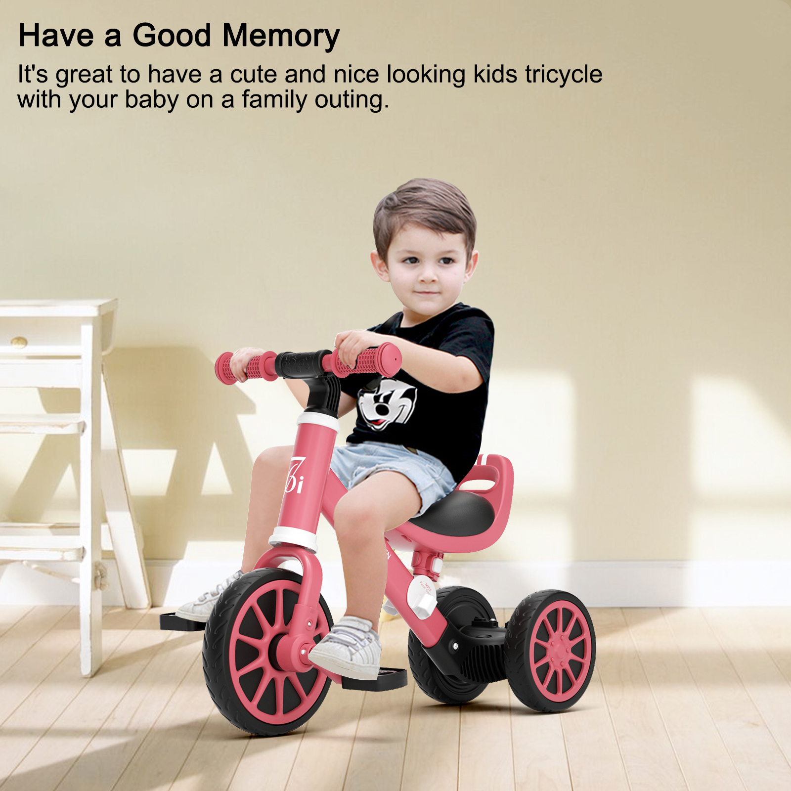 67i Kids Tricycles for 13 Year olds 3 in 1 Tricycle Toddler Bike for 1 to 3 Years Old Kids