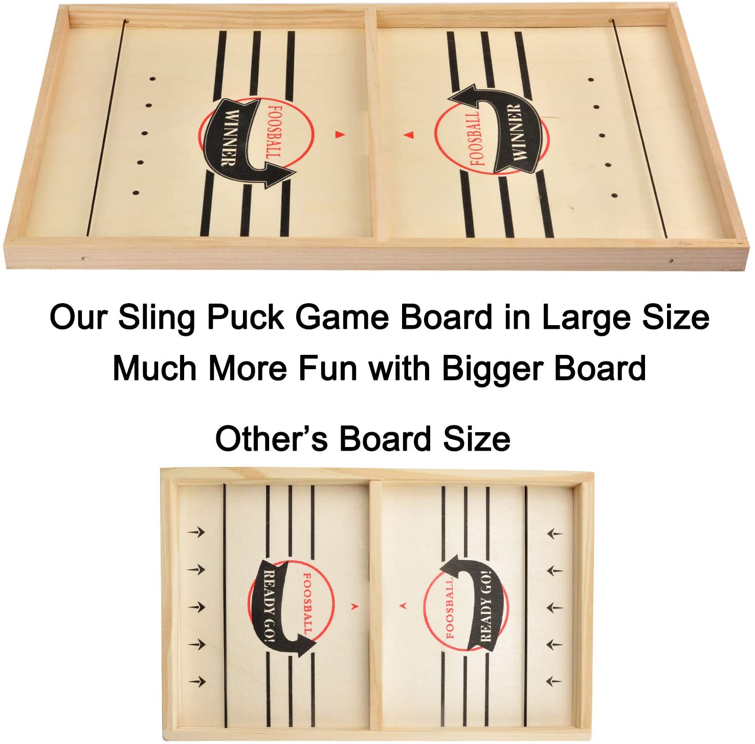 DTJTOOY Large Size Slingshot Board Game Fast Sling Puck Game Family