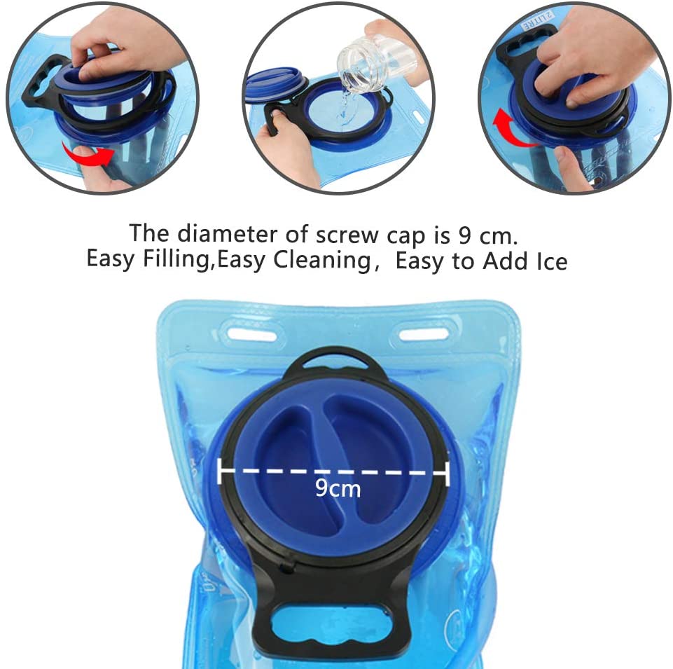 KOOVAGI Hydration Bladder 2 Liter,BPA Free Water Reservoir Leak Proof