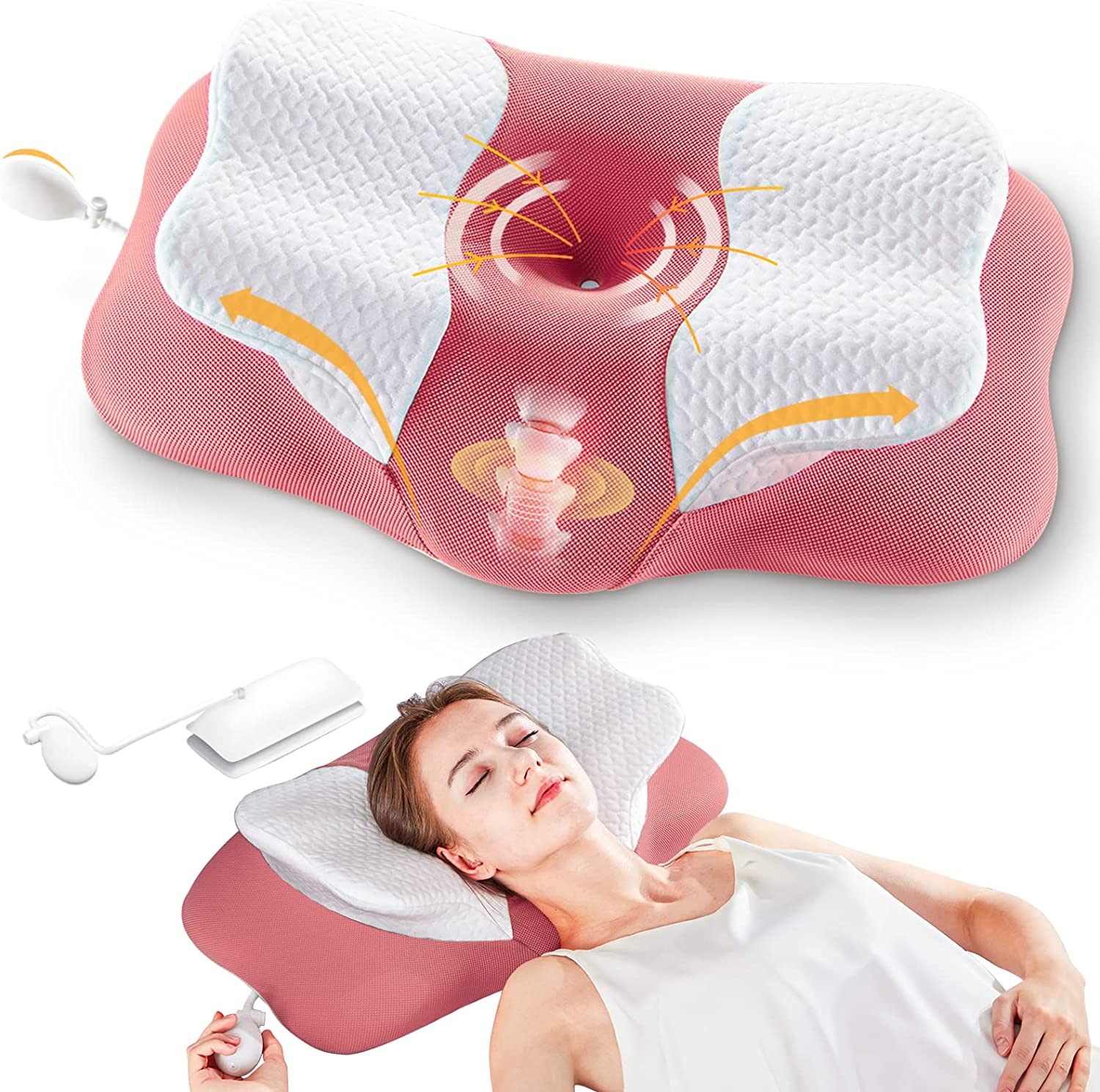 Cervical Memory Foam Pillows, Side Sleeper Pillow for Neck Shoulder