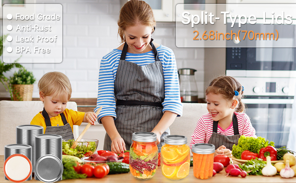 Canning lids Regular mouth Canning Flats,Jar lids Antideform Reusable