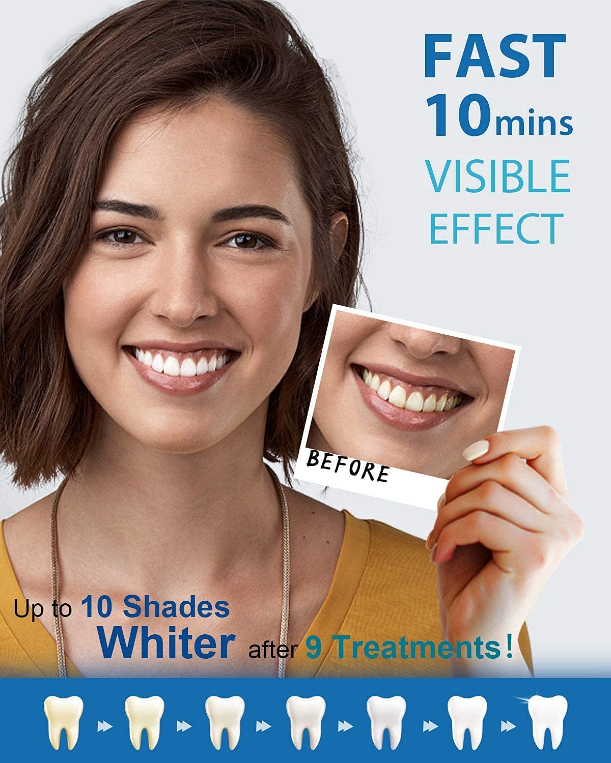 Vakker Professional Teeth Whitening Kit with LED Light 3 x 3ML 35