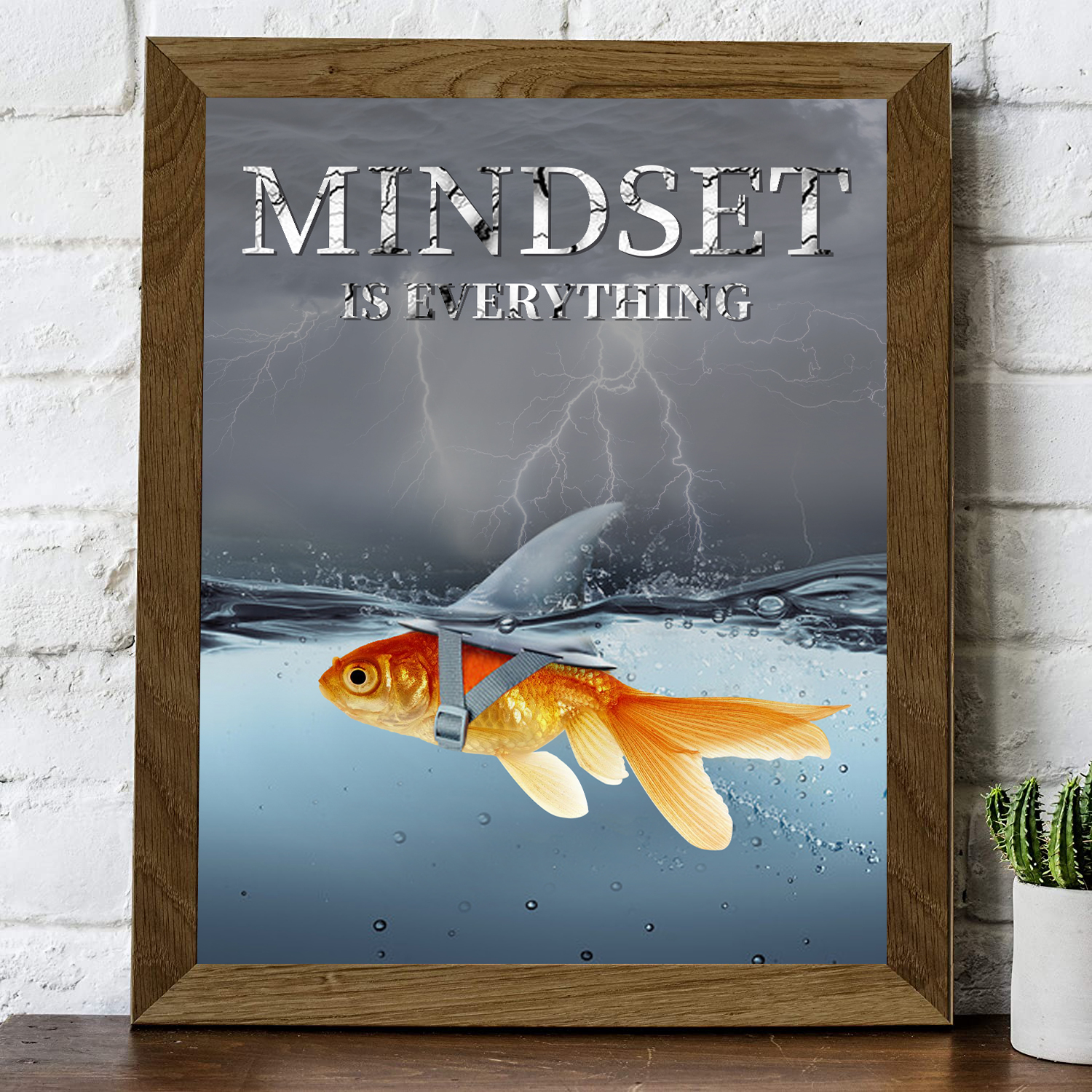 Inspirational Wall Art Print8x10inch Mindset is Everything