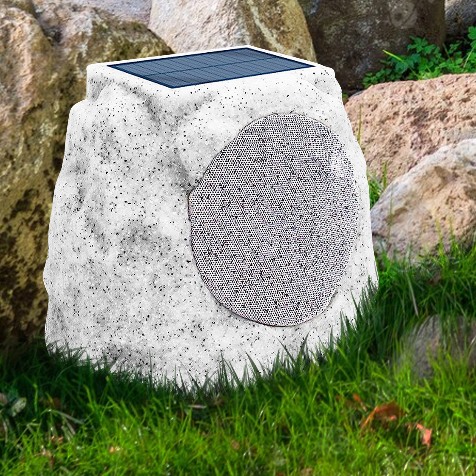 light to hope Rock Speakers Outdoor Waterproof,SolarPowered Bluetooth