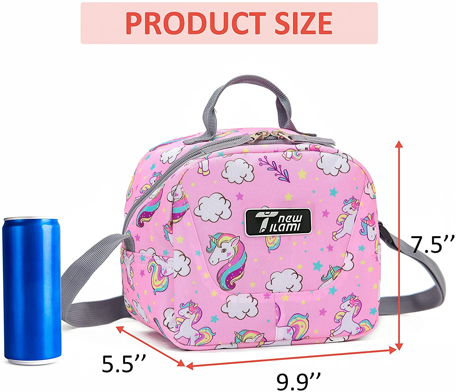 Unicorn Lunch Bag for Girls, NEW TILAMI Cute Unicorn Lunch Box