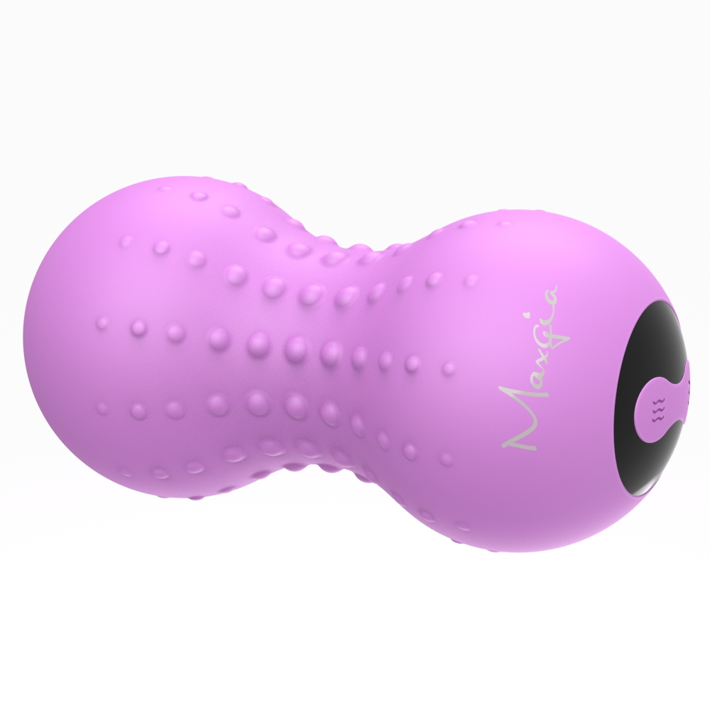 Maxgia Heating Vibrating Peanut Massage Ball 5 Intensity Levels & 1 Heat Mode Foam Roller